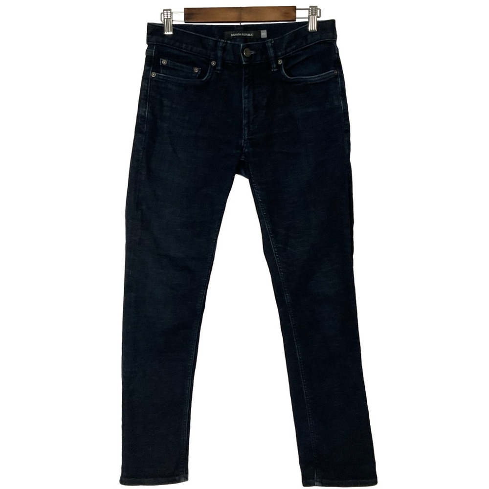 Banana Republic Dark Wash Slim Denim Jeans Five-Pocket Design; Button Zip; 30x30